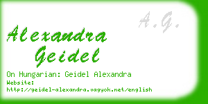 alexandra geidel business card